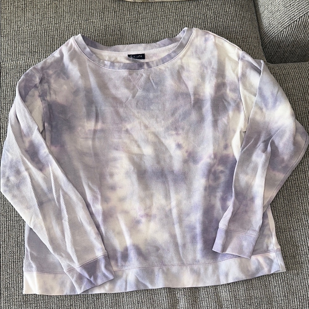 Splendid Purple Tie-Dye Long Sleeve Top